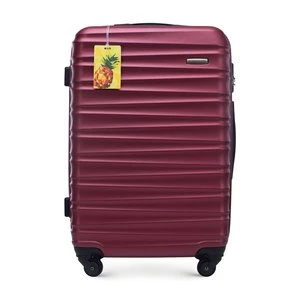 Średnia walizka z ABS - u z identyfikatorem bordowa Wittchen