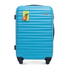 Średnia walizka z ABS - u z identyfikatorem niebieska Wittchen