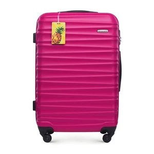 Średnia walizka z ABS - u z identyfikatorem różowa Wittchen