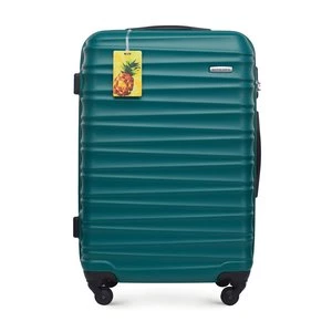 Średnia walizka z ABS - u z identyfikatorem zielona Wittchen