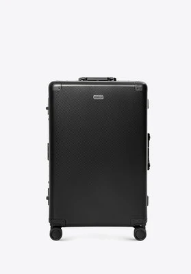 Średnia walizka z aluminium na kółkach czarna Wittchen