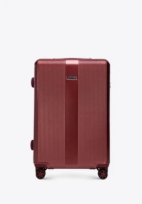 Średnia walizka z polikarbonu w tłoczenia burgund Wittchen