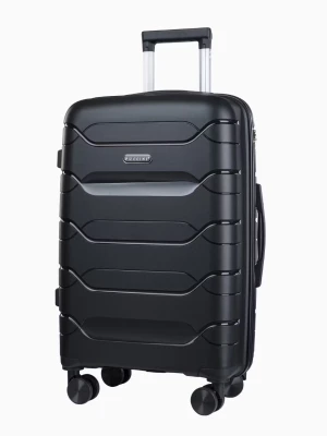 Średnia walizka z polipropylenu czarna Puccini