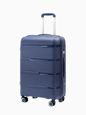 Średnia walizka z polipropylenu granatowa Puccini