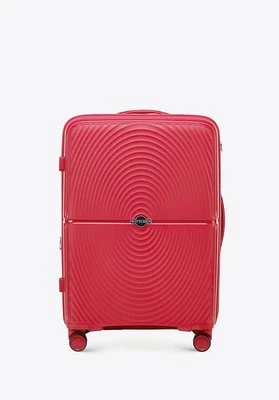 Średnia walizka z polipropylenu w okręgi czerwona Wittchen