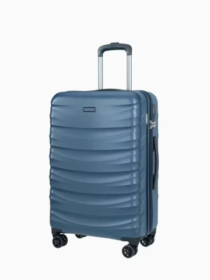 Średnia walizka z poliwęglanu granatowa Puccini