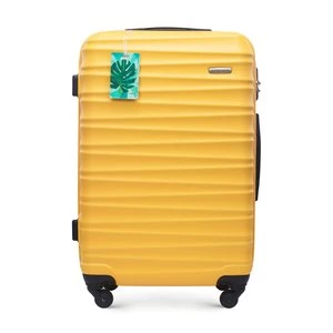 Średnia walizka z zawieszką żółta Wittchen