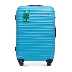 Średnia walizka z zawieszką niebieska Wittchen