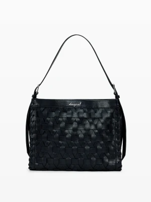 Średniej wielkości pleciona torebka Desigual