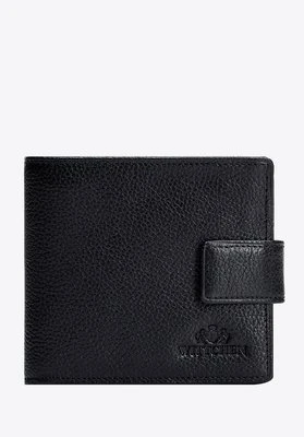 Średniej wielkości portfel męski ze skóry czarny Wittchen