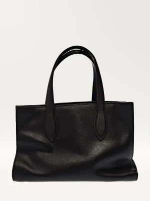 Średniej Wielkości Torba Shopper Md Icon Ze Skóry Nappa - Brązowy - - Massimo Dutti - Kobieta