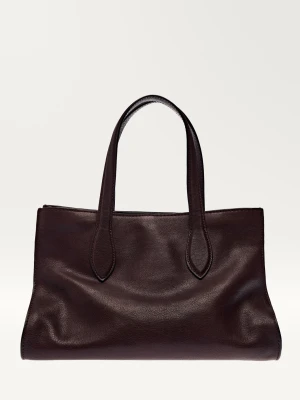 Średniej Wielkości Torba Shopper Md Icon Ze Skóry Nappa - Czerwonawy Brąz - - Massimo Dutti - Kobieta