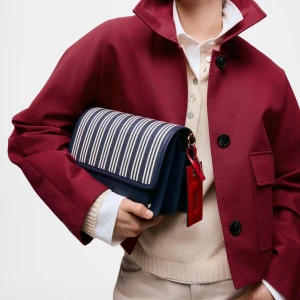 Średnia Granatowa Torebka Przez Ramię Tous Audree Canvas - Tous