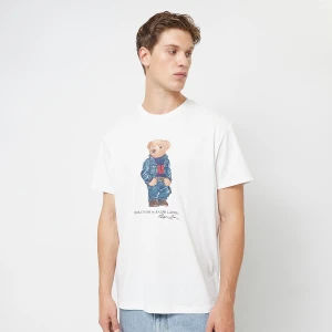 Polo Ralph Lauren SSCNCLSM1-SHORT SLEEVE-T-SHIRT f24 white denim bear mężczyźni T-Shirty i biały rozmiar Odzież