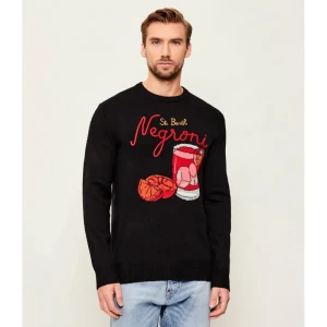 ST.Barth Sweter Heron NEGRONI | Regular Fit | z dodatkiem wełny i kaszmiru