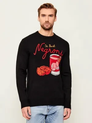 ST.Barth Sweter Heron NEGRONI | Regular Fit | z dodatkiem wełny i kaszmiru