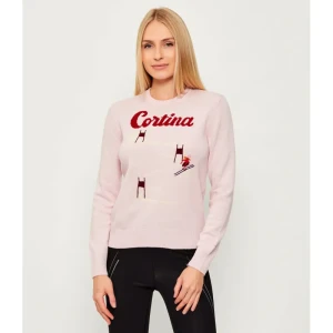 ST.Barth Sweter NEW QUEEN C | ST.Barth x St. Moritz | Slim Fit | z dodatkiem wełny i kaszmiru