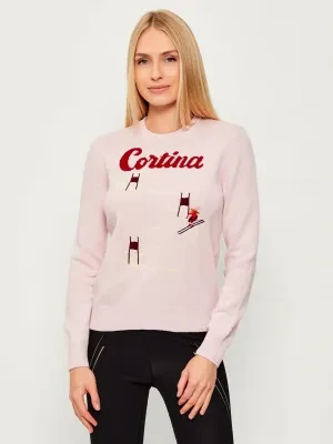 ST.Barth Sweter NEW QUEEN C | ST.Barth x St. Moritz | Slim Fit | z dodatkiem wełny i kaszmiru