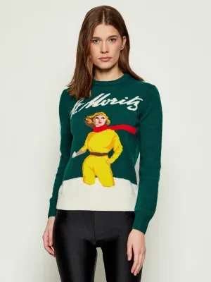 ST.Barth Sweter NEW QUEEN C | ST.Barth x St. Moritz | Slim Fit | z dodatkiem wełny i kaszmiru