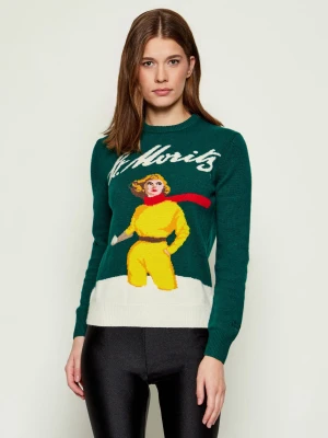 ST.Barth Sweter NEW QUEEN C | ST.Barth x St. Moritz | Slim Fit | z dodatkiem wełny i kaszmiru