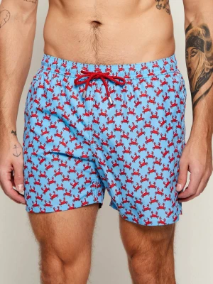 ST.Barth Szorty kąpielowe CRAB SMILE | Regular Fit niebieski