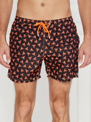 ST.Barth Szorty kąpielowe SUPER MARIO | Regular Fit czarny