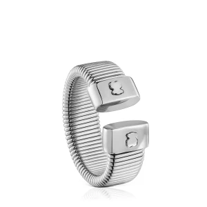 Stalowy Pierścionek Otwarty Bulevar - Tous Rozmiar