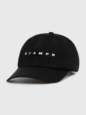 STAMPD czapka z daszkiem bawełniana Strike Logo Sports Cap kolor czarny z aplikacją SLA-U3219HT-BLK