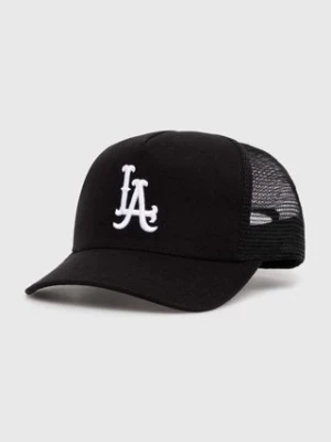 STAMPD czapka z daszkiem LA Trucker Hat kolor czarny z aplikacją SLA-U3300HT-BLK