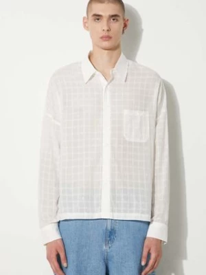 STAMPD koszula bawełniana Cropped Oversized Buttondown męska kolor biały relaxed z kołnierzykiem klasycznym SLA-M3320BD-WHT