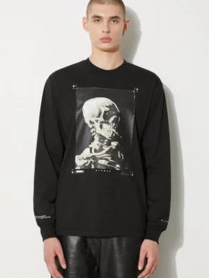 STAMPD longsleeve Skeleton LS Relaxed Tee męski kolor czarny z nadrukiem SLA-M3249LT-BLK