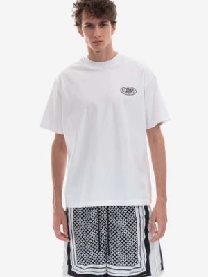 STAMPD t-shirt bawełniany kolor biały gładki SLA.M2846TE-WHT