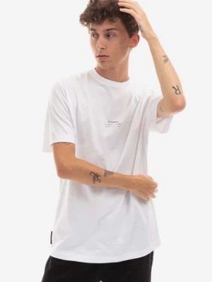 STAMPD t-shirt bawełniany kolor biały gładki SLA.M2990TE-WHT