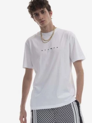 STAMPD t-shirt bawełniany kolor biały z nadrukiem SLA.M3047TE-WHT