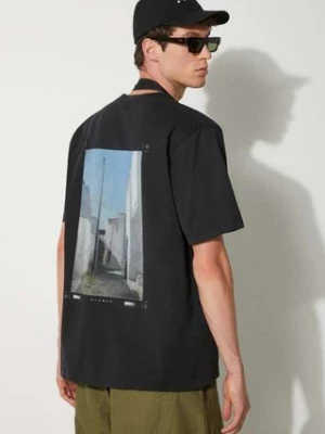 STAMPD t-shirt bawełniany Moroccan City Vintage męski kolor czarny z nadrukiem SLA-M3332TE-BLK