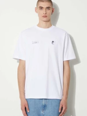 STAMPD t-shirt bawełniany Transit Relaxed Tee męski kolor biały z nadrukiem SLA-M3331TE-WHT