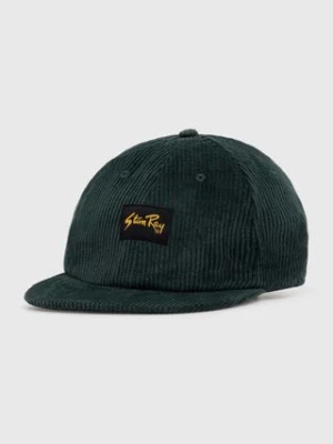 Stan Ray czapka z daszkiem sztruksowa BALL CAP CORD kolor zielony z aplikacją AW2316707