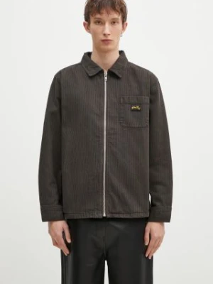 Stan Ray kurtka koszulowa bawełniana Zip Shirt kolor szary przejściowa AW2401929