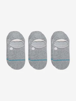 Stance skarpetki Icon No Show 3-pack męskie kolor szary A145A23ICO-WHT