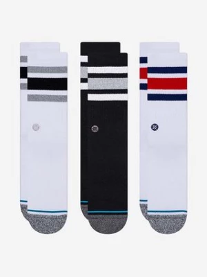 Stance skarpetki The Boyd 3-pack kolor biały A556A21TB3-MUL