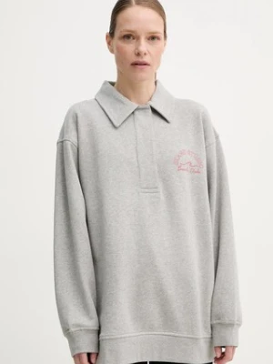 Stand Studio bluza bawełniana Emberynn damska kolor szary z nadrukiem 66456-8505