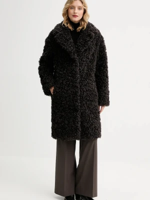 Stand Studio Camille Cocoon Coat płaszcz ze sztucznego futra damski