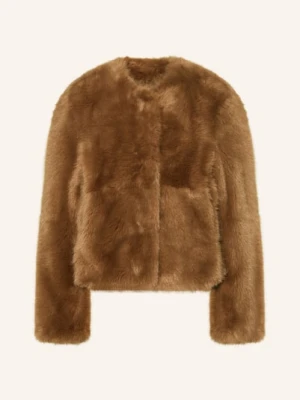 Stand Studio Kurtka Ze Sztucznego Futra Halle braun