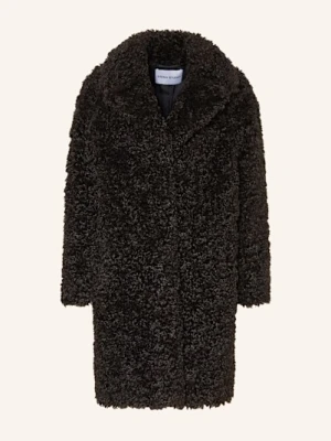 Stand Studio Płaszcz Ze Sztucznego Futra Camille braun