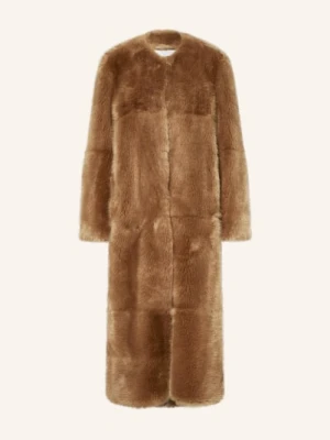Stand Studio Płaszcz Ze Sztucznego Futra Hilma braun