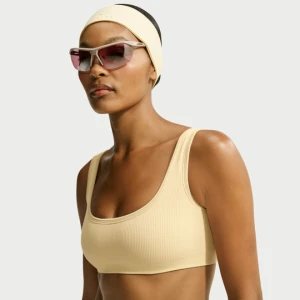 Stanik damski mikro z pogłębionym dekoltem NikeSKIMS Ribbed Seamless - Żółty