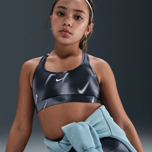 Zdjęcie produktu Stanik sportowy dla dużych dzieci (dziewcząt) Nike Pro Swoosh - Czerń