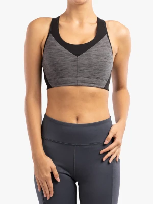 Stanik sportowy Patagonia Wild Trails Sports Bra - dye/narwhal grey