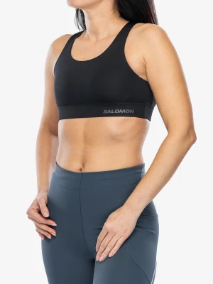 Stanik sportowy Salomon Cross Run Bra - deep black