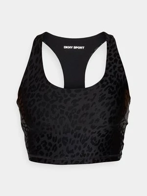 Stanik sportowy z lekkim wsparciem DKNY czarny